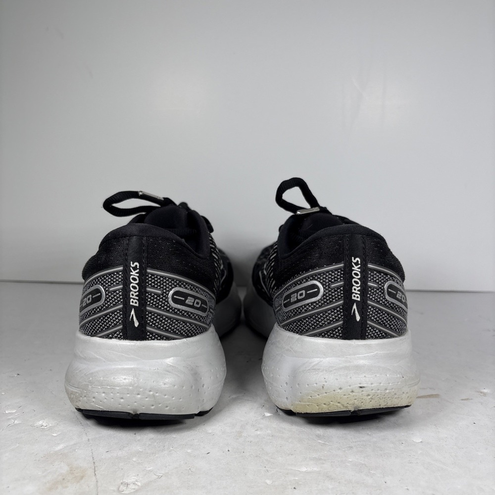 Size 9.5 Wide D Brooks Glycerin 20 Black Sneakers 1203691D059 - Picture 5 of 8